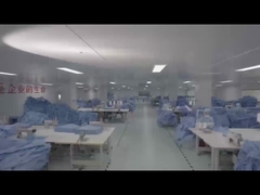 لباس های جراحی یکبار مصرفی بیمارستان بدون پارچه SMS لباس های جراحی مقاوم در برابر مایعات استریل