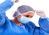 استفاده از جراحی ماسک پزشکی یکبار مصرف استریل با تسمه های سازگار با محیط زیست رنگ آبی