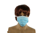 استفاده از جراحی ماسک پزشکی یکبار مصرف استریل با تسمه های سازگار با محیط زیست رنگ آبی
