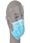 ماسک پزشکی یکبار مصرف آبی بیمارستان با سپر دافع پلاستیک