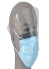 ماسک صورت یکبار مصرف Anti Fog 3 Ply با مایع دافع پلاستیکی شفاف پلاستیک
