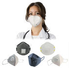 ماسک تاشو دهنده محافظ شخصی Ffp2 ماسک تنفس صنعتی ضد آب با شیر