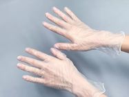 AQL1.5 دستکش دستی یکبار مصرف پی وی سی ، دستکش طبی وینیل بدون پودر