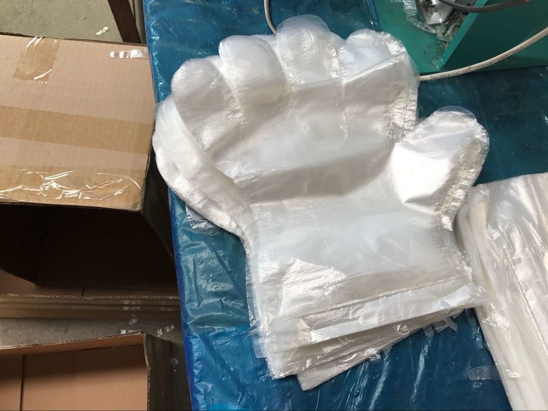 یکبار دستکش پلاستیکی یکبار مصرف / دستکش پلی اتیلن نوع صاف برجسته