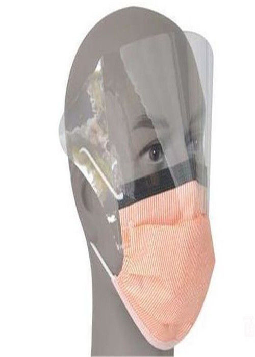 ماسک صورت یکبار مصرف Anti Fog 3 Ply با مایع دافع پلاستیکی شفاف پلاستیک
