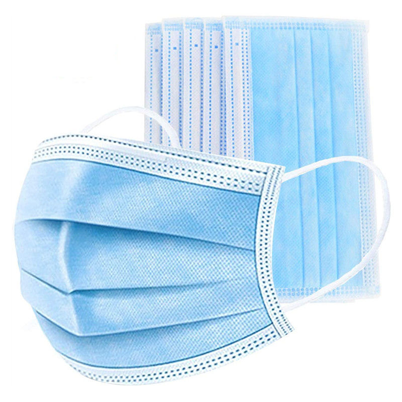 ماسک صورت غیر بافته یکبار مصرف 3 PLY نوع حلقه گوش یکبار مصرف
